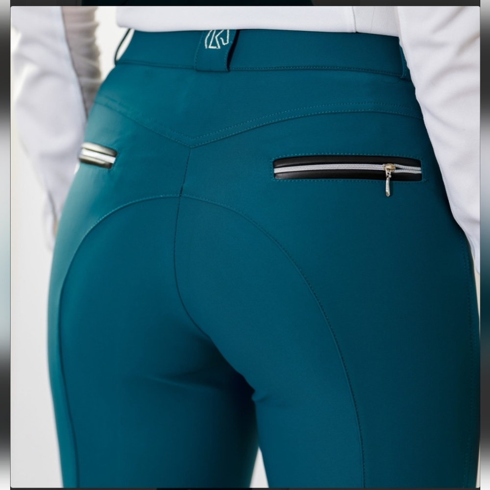 KL Select Gabrielle 30R FS Chesapeake/Black Riding Breeches - Picture 3 of 5